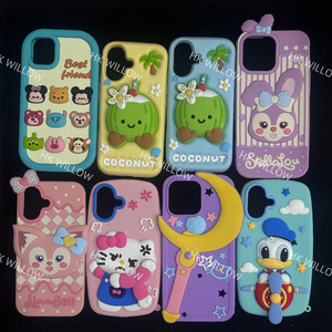 Precio unitario 0.49 USD Fundas de silicona real para iPhone Venta al por mayor Funda para iPhone con dibujos animados, linda funda para teléfono 17 Pro Max - Product Image 5