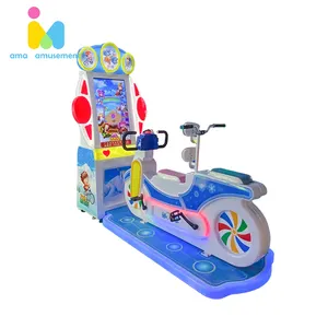 AMA bici per bambini giri in bicicletta azionati simulatore di guida Arcade prezzo macchina da corsa per la scuola guida