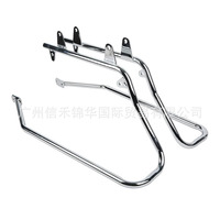 Kit de remplacement de supports de boîte latérale arrière et rails de fixation pour motos Harley Softail Electra Glide