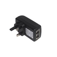 Injecteur 48 Volt 0,5 a/24v ac/dc, pour caméra IP, adaptateur réseau sans fil, alimentation Ethernet, Poe, livraison gratuite