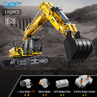 Cada C61082 Ville Télécommande Ingénierie Voiture DIY Modèle Blocs de Construction RC Pelle Briques Camion Jouets Pour Enfants Cadeau