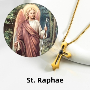 Pendentif GIVELUCK Saint Archange Raphaël, charme, Dieu a guéri, pendentif zen de style religieux - Product Image 4