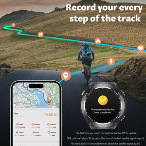 Reloj Inteligente Deportivo Impermeable de Alta Calidad 2024, Pantalla Redonda de 1.45 Pulgadas, Altímetro, Reloj Inteligente KC82 con Navegación GPS - Product Image 4