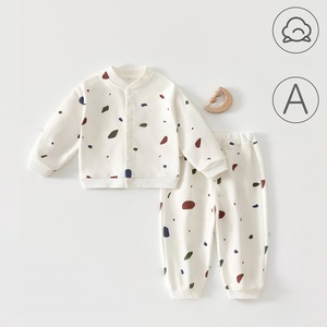 Ensemble de vêtements pour bébés garçons Guai automne-hiver, motif lune, veste en coton, pantalon, tenue décontractée pour tout-petits, 2 pièces, RST - Product Image 4