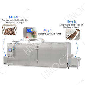 HNOC Congélateur à tunnel de soufflage Iqf de fruits fluidisés Machine à congélation rapide individuelle pour <span class=keywords><strong>crevettes</strong></span> - Product Image 3