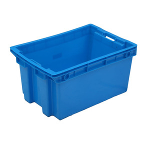 Balıkçılık için depo soğutmalı lojistik depolama plastik istiflenebilir plastik kasa - Product Image 5