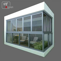 Porte pliante en aluminium à double vitrage, design accordéon pour villa, balcon, cuisine