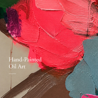 Peinture à l'huile abstraite purement peinte à la main, multicolore vibrante, technique de la palette de couteaux, art mural sur toile pour la décoration intérieure