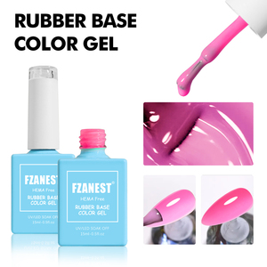 FZANEST HEMA FREE Base <span class=keywords><strong>de</strong></span> goma compatible BIAB Gel No Hema Nail Business Products Kit <span class=keywords><strong>De</strong></span> Uas Gel <span class=keywords><strong>de</strong></span> construcción sin limar - Product Image 5
