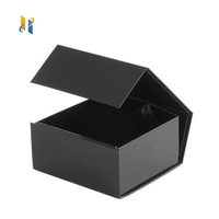 Vente en gros de boîtes en carton d'emballage personnalisé rigide de luxe boîte cadeau magnétique grand couvercle magnétique en mousse EVA noir blanc