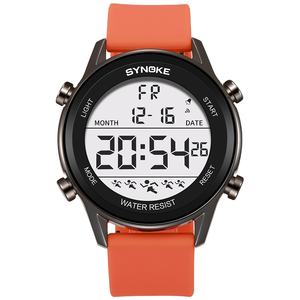 SYNOKE <span class=keywords><strong>Montre</strong></span> facile à lire avec de grands <span class=keywords><strong>chiffres</strong></span> Montres numériques pour hommes 50M résistant à l'eau LED Montres électroniques ultra-minces Reloj Hombre - Product Image 1