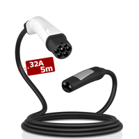 Nouveau câble de chargeur de véhicule électrique Type 2 vers NACS 16A/32A monophasé, protection IP54, 5 mètres