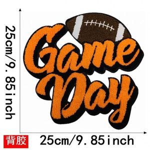 Nouvelle Écusson Brodé en Chenille Thermocollant Grande Taille Coloré pour T-shirts et Sweats à Capuche – Thème Rugby - Product Image 4