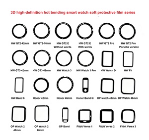 Protector de Pantalla 3D de Cobertura Total con Curvatura Inteligente para Relojes Inteligentes <span class=keywords><strong>Huawei</strong></span> <span class=keywords><strong>Watch</strong></span> Fit 4 GT 3 <span class=keywords><strong>Honor</strong></span> Band 4 <span class=keywords><strong>Pro</strong></span> - Product Image 1