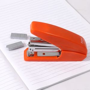 फोस्का ऑफिस स्टोर ऑरेंज ब्लू ब्लैक 25 शीट्स एक फिंगर टच स्टेपलिंग के साथ सहज डेस्कटॉप स्टेपलर - Product Image 2