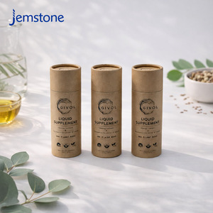 หลอดกระดาษคราฟท์ทรงกระบอกย่อยสลายได้ทางชีวภาพสำหรับบรรจุภัณฑ์ผลิตภัณฑ์ดูแลสุขภาพ อาหารเสริม ชา กาแฟ - Product Image 3