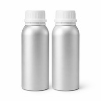 Bouteille en aluminium argenté mat de 250 ml avec bouchon blanc et bouchon intérieur, diffuseur de parfum, flacon cosmétique ou chimique