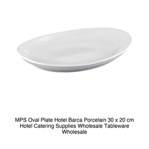 Assiette ovale Hotel Barca 30 × 20 cm Porcelaine Mps - Product Image 2