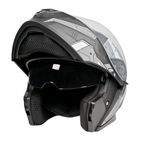 Casque de moto ouvert ABS pour adultes, logo personnalisé OEM, léger, modulaire, demi-casque, livraison directe d'usine