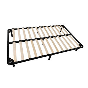 <span class=keywords><strong>200x200</strong></span> Cadre de lit à <span class=keywords><strong>lattes</strong></span> en métal en fer king Taille unique Paquet plat Installation facile Base de matelas - Product Image 1