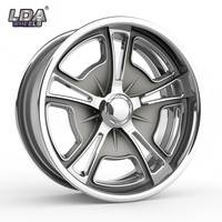 Jantes en aluminium monobloc forgées de 20 pouces à 5 branches, design étoile, pour Chevrolet Camaro, Ford Mustang, Dodge Charger, légères