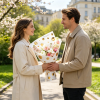 Papier d'emballage en cellophane imperméable à pois dorés - Matériel d'emballage pour bouquets floraux pour l'arrangement floral