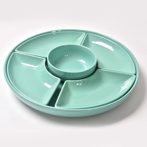 Set di 6 Vassoi Divisori in Ceramica Ecologici Personalizzabili per Dessert, Dim Sum, Patatine, Salse e Frutta - Product Image 2
