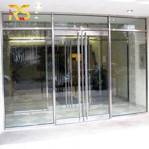 Porta Scorrevole Automatica in Vetro per Hotel, Design di Lusso per Ingresso Principale, Porta Scorrevole Esterna Grande per Ufficio - Product Image 5