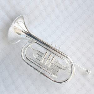 Trombón de Marcha de Latón Plateado <span class=keywords><strong>en</strong></span> Si Bemol con Estuche y Accesorios OEM - ¡Oferta Especial! - Product Image 2
