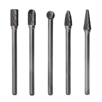 Fraise rotative en carbure de tungstène à double coupe, tige longue 150 mm (6 po), pour meuleuse, pour le traitement des métaux en trous profonds et les moules automobiles
