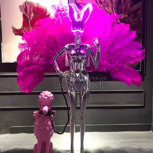 Figura greca scultura in fibra di vetro luminoso pavimento-in piedi figurina pesca TAO bar musica taverna sala da pranzo bar decorazione - Product Image 3