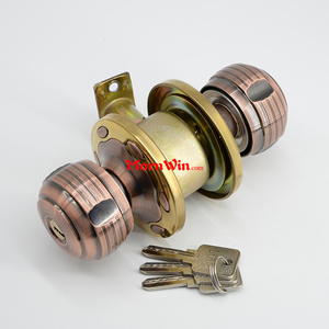 สังกะสีอัลลอยด์รอบ Lever ลูกบิดประตูลูกชุดจับล็อคห้องน้ำทรงกระบอกล็อคปุ่ม - Product Image 1