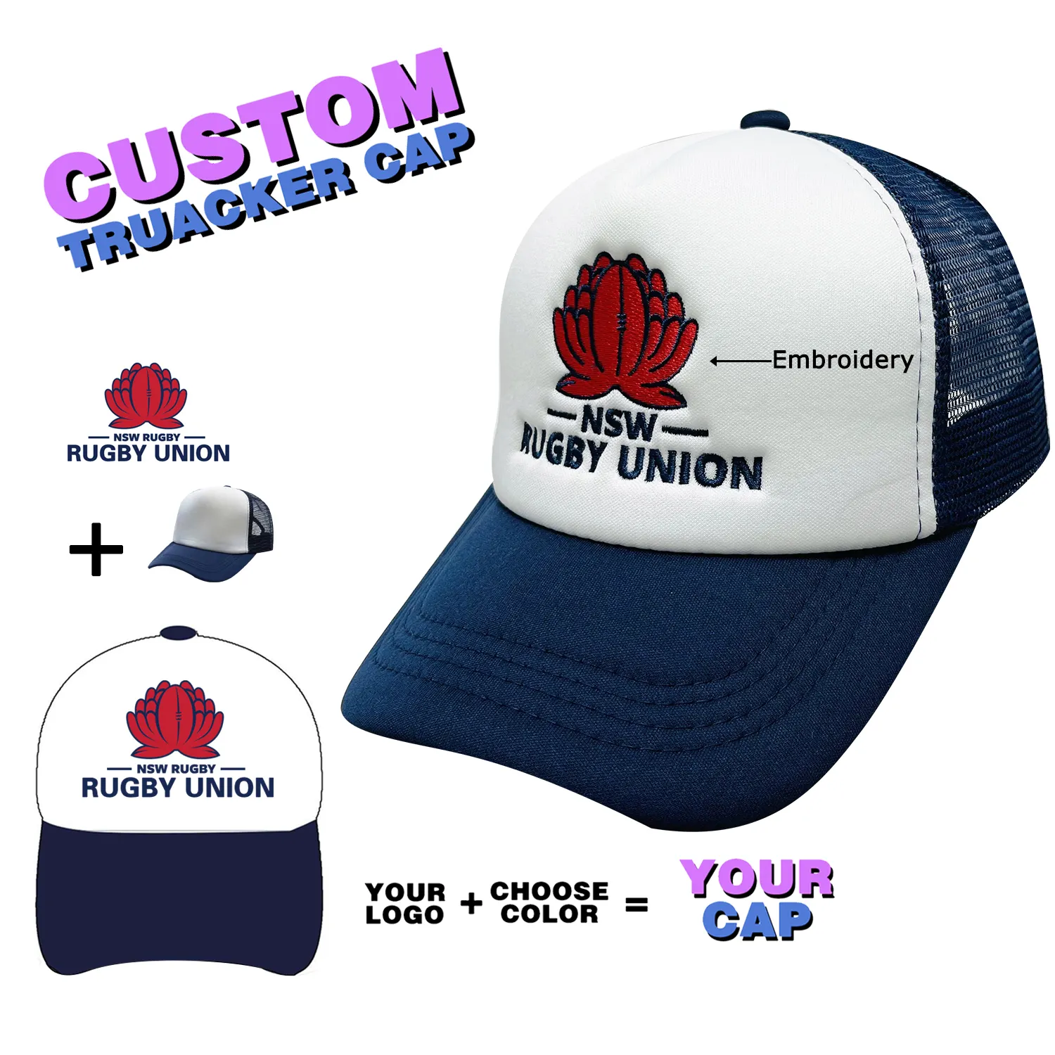 Cappellini da camionista personalizzati di qualità premium cappellino da camionista logo personalizzato stampa ricamo 3d progetta i tuoi cappelli da camionista in rete di schiuma