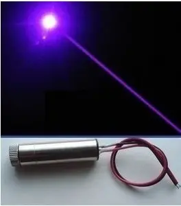 Kit de láser de punto azul, 10 mw, UV 405nm, módulo de rango láser artesanal