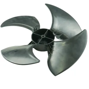 Axial flow fan impeller plastic blades