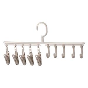 FaSoLa Sock Drying Rack With Clips And Hooks For Clothes Organizing Space Saving Design - Product Image 1