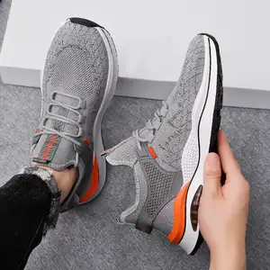 Moda sport all'aria aperta traspirante Anti-odore Sneakers plat uomo scarpe sportive Casual per la corsa