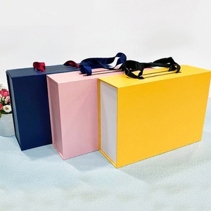Customized gift <b>boxes</b> from the source manufacturer, ribbon folding gift <b>boxes</b>, portable gift <b>boxes</b>, folding <b>paper</b> <b>boxes</b> - Product Image 5