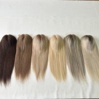 Listo para Enviar: Topper de Cabello Humano Virgen de Alta Densidad 6*7 con Base de Seda y Trama, para Aumentar Volumen, ¡Producto de Salón de Venta Caliente!