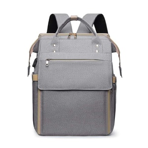 Waterproof PU Oxford Women's Backpack Square Office Laptop Compartment Air <b>Cushion</b> Strap - Product Image 3