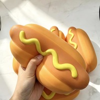 Jumbo Squishy Super Doux Pastèque Pomme Avocat Gâteau Crème Glacée Jouet de Simulation à Pétrir en Forme de Fruits et Aliments Jouet Anti-Stress Fidget