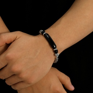 2025 नए लोकप्रिय पुरुषों के कंगन स्टेनलेस स्टील कस्टम फैशन टाइगर आंख पुरुषों के कंगन - Product Image 5