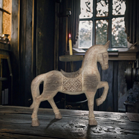 Support de bougie chauffe-plat en polyrésine, motif cheval de guerre de la dynastie Tang, style vintage, pour décoration intérieure, Saint-Valentin, vente en gros