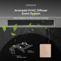 Diffuseur d'arômes électrique sans eau Luberon, écran tactile intelligent, contrôlé par application, utilisation hôtelière, métal noir, 200 ml+, mural, 40 dB, 1