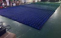 Rideau de fond LED RGB HL-MB05 Rideau étoilé pour éclairage de scène de mariage et d'église Émission bleue et blanc chaud
