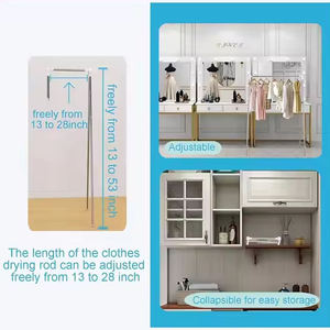 SANIPRO Portable voyage porte-vêtements Camping RV pliant vêtements séchage cintre intérieur extérieur pliable <span class=keywords><strong>Mini</strong></span> vêtements supports - Product Image 3