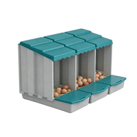 Poulailler extensible pour jardin, enclos modulaire multi-niveaux pour l'élevage de poulets et de canards avec bac de collecte des déchets