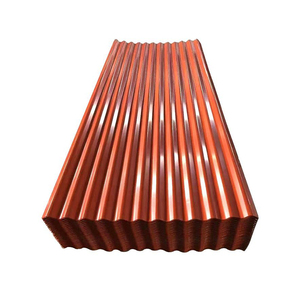 Lámina de Acero Corrugado Prepintada de Color Naranja, Calibre 14, para Techos - Product Image 1