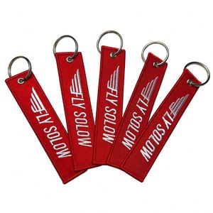 Wholesale <b>Customized</b> Luggage Tag Label Before Keyring Flight for Logo Woven Keychains Embroidery <b>Key</b> Tags - Product Image 3