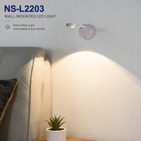 Lampe murale moderne à LED avec capteur ABS et télécommande pour usage résidentiel dans la cuisine, la chambre et le salon